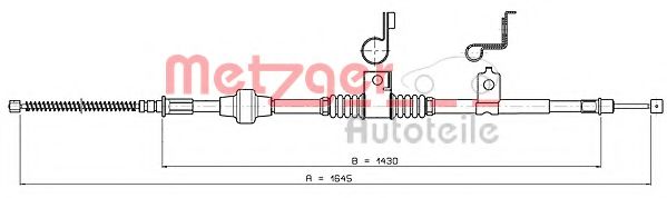 METZGER 17.2294 Трос, стояночная тормозная система для MITSUBISHI ASX (Митсубиши/митсубиси Асх) METZGER 17.2294 Трос, стояночная тормозная система для MITSUBISHI ASX (Митсубиши/митсубиси Асх)