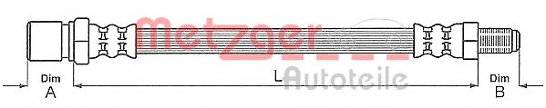 METZGER 4118355 Тормозной шланг для FIAT (Фиат) METZGER 4118355 Тормозной шланг для FIAT (Фиат)