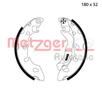 METZGER MG 123 Тормозные колодоки для FIAT 500 C (Фиат 500 c) METZGER MG 123 Тормозные колодоки для FIAT 500 C (Фиат 500 c)