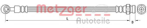 METZGER 4111047 Тормозной шланг для KIA PICANTO (Киа Пиканто) METZGER 4111047 Тормозной шланг для KIA PICANTO (Киа Пиканто)