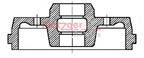 METZGER BT 7110 Тормозной барабан для VOLKSWAGEN SCIROCCO (Фольксваген Сcироccо) METZGER BT 7110 Тормозной барабан для VOLKSWAGEN SCIROCCO (Фольксваген Сcироccо)