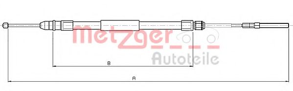 METZGER 10.4136 Трос, стояночная тормозная система для BMW (Бмв) METZGER 10.4136 Трос, стояночная тормозная система для BMW (Бмв)