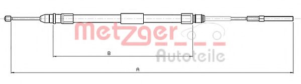 METZGER 10.4137 Трос, стояночная тормозная система для BMW (Бмв) METZGER 10.4137 Трос, стояночная тормозная система для BMW (Бмв)