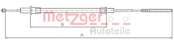 METZGER 10.4153 Трос, стояночная тормозная система для BMW (Бмв) METZGER 10.4153 Трос, стояночная тормозная система для BMW (Бмв)
