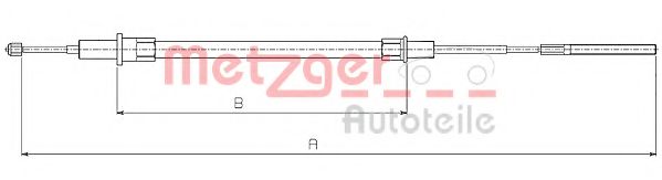 METZGER 10.4154 Трос, стояночная тормозная система для BMW (Бмв) METZGER 10.4154 Трос, стояночная тормозная система для BMW (Бмв)