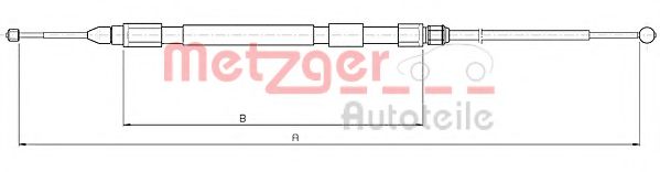 METZGER 10.4158 Трос, стояночная тормозная система для BMW (Бмв) METZGER 10.4158 Трос, стояночная тормозная система для BMW (Бмв)