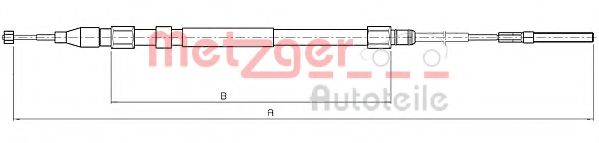 METZGER 10.4266 Трос, стояночная тормозная система для BMW (Бмв) METZGER 10.4266 Трос, стояночная тормозная система для BMW (Бмв)