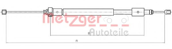 METZGER 10.4707 Трос, стояночная тормозная система для CITROËN BERLINGO (CитроËн Берлинго) METZGER 10.4707 Трос, стояночная тормозная система для CITROËN BERLINGO (CитроËн Берлинго)