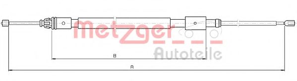 METZGER 10.4716 Трос, стояночная тормозная система для CITROËN C2 (CитроËн C2) METZGER 10.4716 Трос, стояночная тормозная система для CITROËN C2 (CитроËн C2)