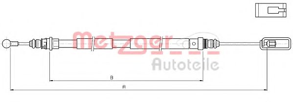 METZGER 10.4721 Трос, стояночная тормозная система для PEUGEOT (Пежо) METZGER 10.4721 Трос, стояночная тормозная система для PEUGEOT (Пежо)