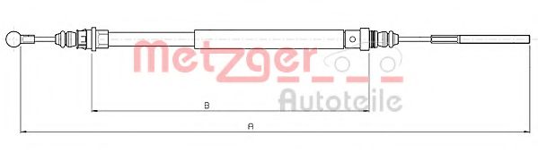 METZGER 10.4735 Трос, стояночная тормозная система для PEUGEOT (Пежо) METZGER 10.4735 Трос, стояночная тормозная система для PEUGEOT (Пежо)
