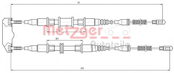 METZGER 11.585 Трос, стояночная тормозная система для OPEL (Опель) METZGER 11.585 Трос, стояночная тормозная система для OPEL (Опель)