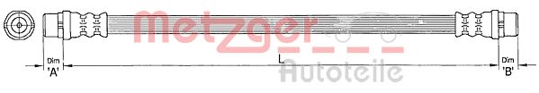 METZGER 4110364 Тормозной шланг для VOLKSWAGEN T5 MULTIVAN (Фольксваген T5 мультиван) METZGER 4110364 Тормозной шланг для VOLKSWAGEN T5 MULTIVAN (Фольксваген T5 мультиван)