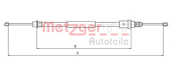 METZGER 10.6215 Трос, стояночная тормозная система для PEUGEOT (Пежо) METZGER 10.6215 Трос, стояночная тормозная система для PEUGEOT (Пежо)