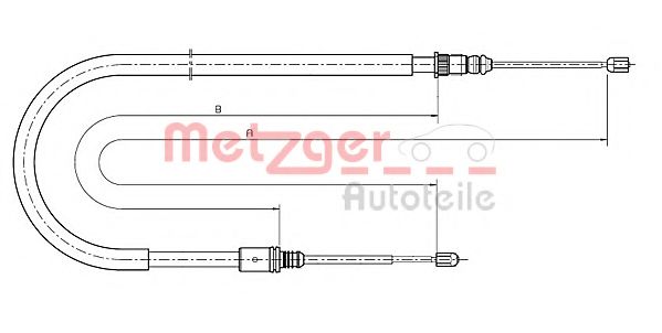 METZGER 10.6791 Трос, стояночная тормозная система для RENAULT LAGUNA II ER (Рено Лагуна 2 ер) METZGER 10.6791 Трос, стояночная тормозная система для RENAULT LAGUNA II ER (Рено Лагуна 2 ер)