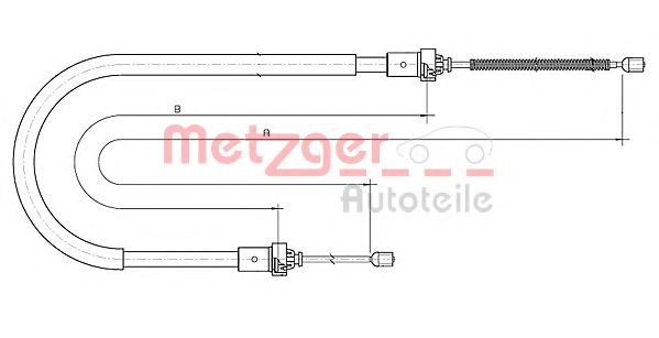 METZGER 10.6893 Трос, стояночная тормозная система для DACIA SANDERO (Дача Сандэро) METZGER 10.6893 Трос, стояночная тормозная система для DACIA SANDERO (Дача Сандэро)