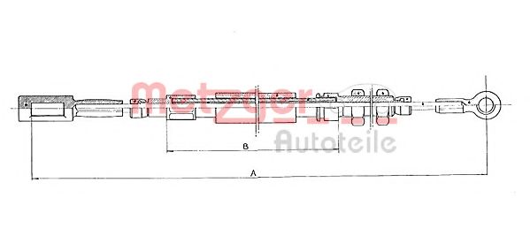 METZGER 1171.3 Трос, стояночная тормозная система для FIAT DUCATO (Фиат Дукато) METZGER 1171.3 Трос, стояночная тормозная система для FIAT DUCATO (Фиат Дукато)