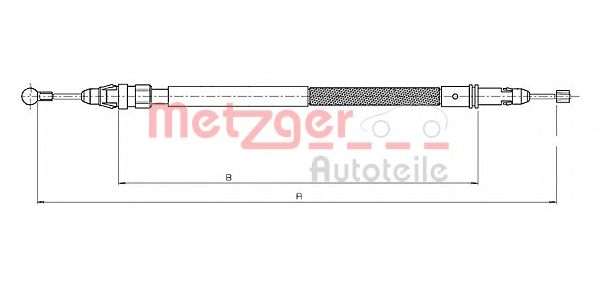 METZGER 12.0744 Трос, стояночная тормозная система для PEUGEOT (Пежо) METZGER 12.0744 Трос, стояночная тормозная система для PEUGEOT (Пежо)