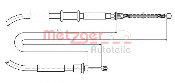 METZGER 1281P2 Трос, стояночная тормозная система для FIAT PUNTO (Фиат Пунто) METZGER 1281P2 Трос, стояночная тормозная система для FIAT PUNTO (Фиат Пунто)