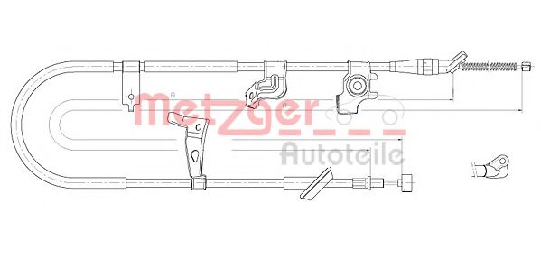 METZGER 17.5061 Трос, стояночная тормозная система для SUZUKI (Сузуки) METZGER 17.5061 Трос, стояночная тормозная система для SUZUKI (Сузуки)