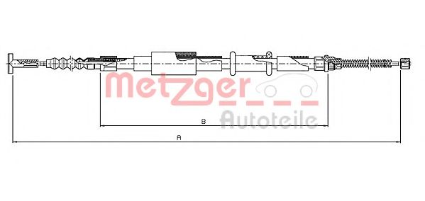METZGER 461.8 Трос, стояночная тормозная система для FIAT BRAVA (Фиат Брава) METZGER 461.8 Трос, стояночная тормозная система для FIAT BRAVA (Фиат Брава)