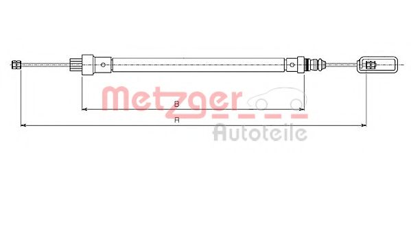 METZGER 491.2 Трос, стояночная тормозная система для CITROËN SYNERGIE (CитроËн Сънэргиэ) METZGER 491.2 Трос, стояночная тормозная система для CITROËN SYNERGIE (CитроËн Сънэргиэ)