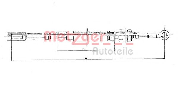 METZGER 1171.2 Трос, стояночная тормозная система для FIAT DUCATO (Фиат Дукато) METZGER 1171.2 Трос, стояночная тормозная система для FIAT DUCATO (Фиат Дукато)