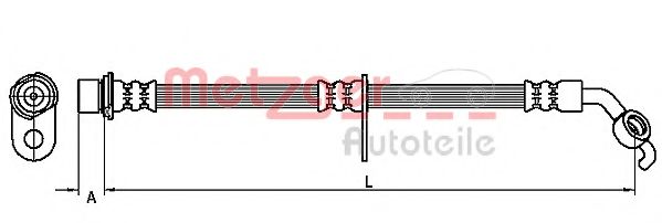METZGER 4110098 Тормозной шланг для TOYOTA RAV 4 II (Тойота/тоета Рав 4 2) METZGER 4110098 Тормозной шланг для TOYOTA RAV 4 II (Тойота/тоета Рав 4 2)
