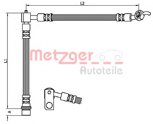 METZGER 4110103 Тормозной шланг для TOYOTA ECHO VERSO (Тойота/тоета Эчо vэрсо) METZGER 4110103 Тормозной шланг для TOYOTA ECHO VERSO (Тойота/тоета Эчо vэрсо)