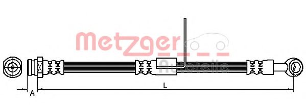 METZGER 4110427 Тормозной шланг для HYUNDAI EXCEL II (Хендай Эxcэл 2) METZGER 4110427 Тормозной шланг для HYUNDAI EXCEL II (Хендай Эxcэл 2)