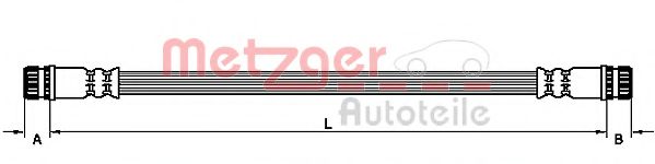 METZGER 4110474 Тормозной шланг для MITSUBISHI COLT VI (Митсубиши/митсубиси Кольт 6) METZGER 4110474 Тормозной шланг для MITSUBISHI COLT VI (Митсубиши/митсубиси Кольт 6)