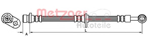 METZGER 4115190 Тормозной шланг для HONDA ACCORD VII (Хонда Аккорд 7) METZGER 4115190 Тормозной шланг для HONDA ACCORD VII (Хонда Аккорд 7)