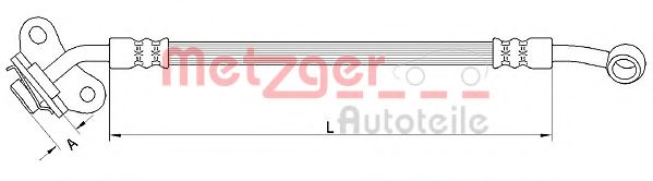 METZGER 4110838 Тормозной шланг для KIA CARNIVAL / GRAND CARNIVAL III (Киа Cарнивал / гранд карнивал 2и) METZGER 4110838 Тормозной шланг для KIA CARNIVAL / GRAND CARNIVAL III (Киа Cарнивал / гранд карнивал 2и)
