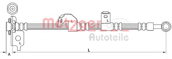 METZGER 4110840 Тормозной шланг для KIA CARNIVAL / GRAND CARNIVAL III (Киа Cарнивал / гранд карнивал 2и) METZGER 4110840 Тормозной шланг для KIA CARNIVAL / GRAND CARNIVAL III (Киа Cарнивал / гранд карнивал 2и)