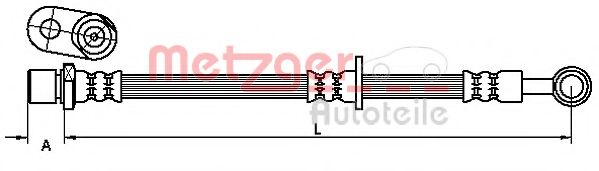 METZGER 4110903 Тормозной шланг для SUBARU XV / CROSSTREK (Субару Xv / cросстрэк) METZGER 4110903 Тормозной шланг для SUBARU XV / CROSSTREK (Субару Xv / cросстрэк)