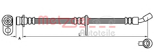 METZGER 4115197 Тормозной шланг для HONDA ACCORD VII (Хонда Аккорд 7) METZGER 4115197 Тормозной шланг для HONDA ACCORD VII (Хонда Аккорд 7)