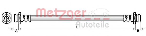 METZGER 4110469 Тормозной шланг для SUZUKI SWIFT IV (Сузуки Свифт 4) METZGER 4110469 Тормозной шланг для SUZUKI SWIFT IV (Сузуки Свифт 4)