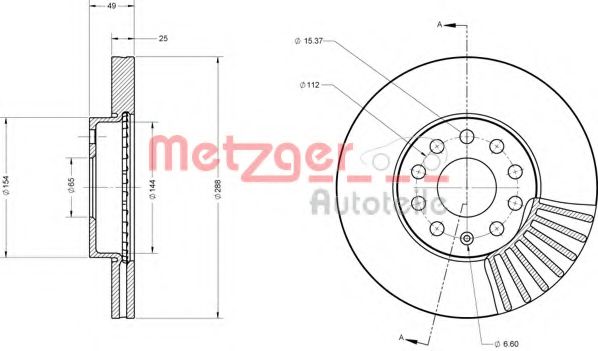 METZGER 6110021 Тормозной диск для SEAT (Сеат) METZGER 6110021 Тормозной диск для SEAT (Сеат)