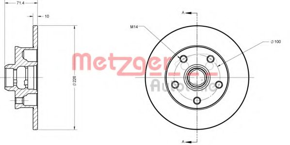METZGER 6110232 Тормозной диск для SEAT TOLEDO (Сеат Толэдо) METZGER 6110232 Тормозной диск для SEAT TOLEDO (Сеат Толэдо)