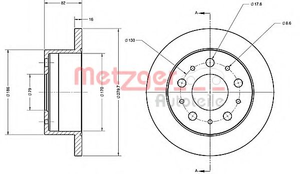 METZGER 6110338 Тормозной диск для FIAT DUCATO (Фиат Дукато) METZGER 6110338 Тормозной диск для FIAT DUCATO (Фиат Дукато)