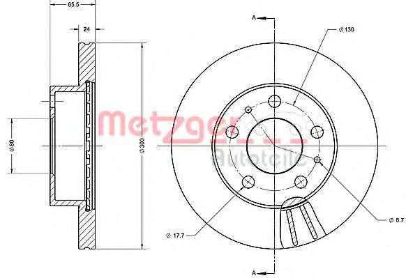METZGER 6110438 Тормозной диск для FIAT DUCATO (Фиат Дукато) METZGER 6110438 Тормозной диск для FIAT DUCATO (Фиат Дукато)