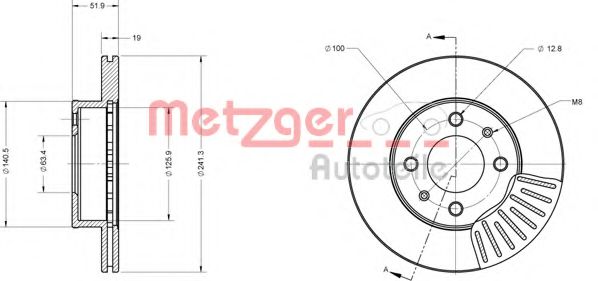 METZGER 6110618 Тормозной диск для HYUNDAI EXCEL (Хендай Эxcэл) METZGER 6110618 Тормозной диск для HYUNDAI EXCEL (Хендай Эxcэл)