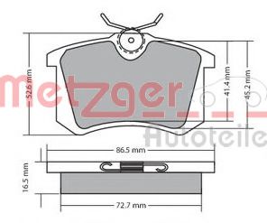 METZGER 1170001 Тормозные колодки для SEAT ALTEA (Сеат Алтэа) METZGER 1170001 Тормозные колодки для SEAT ALTEA (Сеат Алтэа)