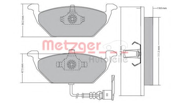 METZGER 1170002 Тормозные колодки для SEAT ALTEA (Сеат Алтэа) METZGER 1170002 Тормозные колодки для SEAT ALTEA (Сеат Алтэа)