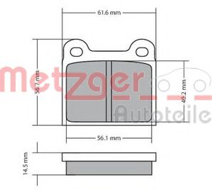 METZGER 1170003 Тормозные колодки для OPEL OLYMPIA A (Опель Олъмпиа а) METZGER 1170003 Тормозные колодки для OPEL OLYMPIA A (Опель Олъмпиа а)