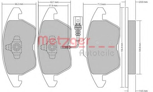 METZGER 1170007 Тормозные колодки для SEAT ALTEA (Сеат Алтэа) METZGER 1170007 Тормозные колодки для SEAT ALTEA (Сеат Алтэа)