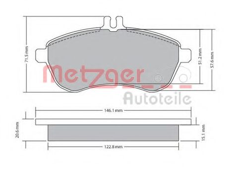 METZGER 1170046 Тормозные колодки для MERCEDES-BENZ SLK (Мэрcэдэс-бэнз Слк) METZGER 1170046 Тормозные колодки для MERCEDES-BENZ SLK (Мэрcэдэс-бэнз Слк)