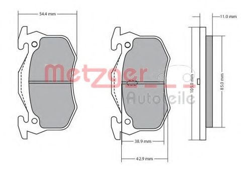 METZGER 1170050 Тормозные колодки для RENAULT LUTECIA I (Рено Лутэcиа и) METZGER 1170050 Тормозные колодки для RENAULT LUTECIA I (Рено Лутэcиа и)