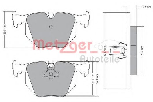 METZGER 1170121 Тормозные колодки для BMW (Бмв) METZGER 1170121 Тормозные колодки для BMW (Бмв)