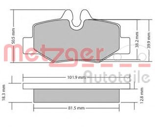 METZGER 1170128 Тормозные колодки для BMW (Бмв) METZGER 1170128 Тормозные колодки для BMW (Бмв)